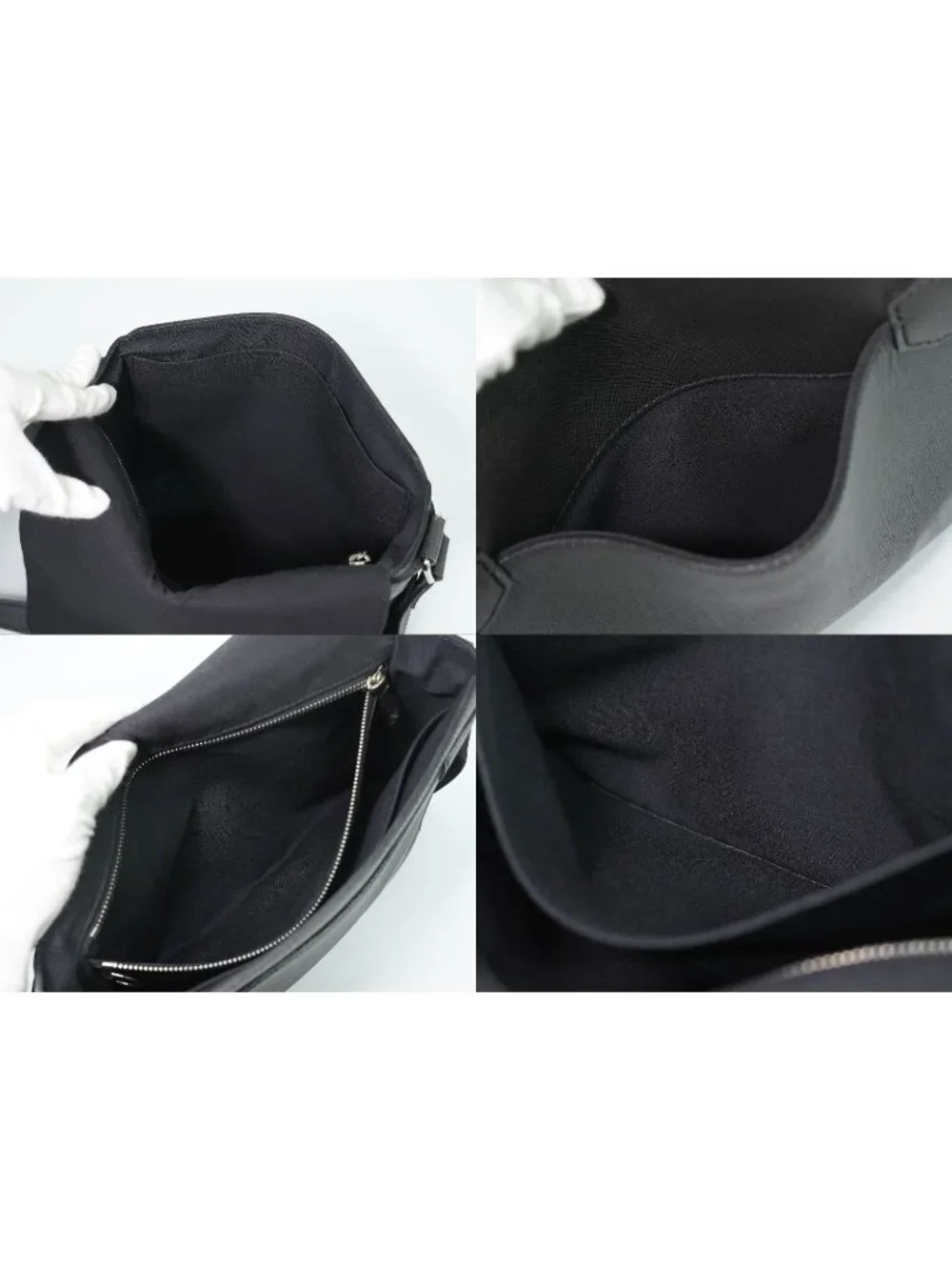 Louis Vuitton LV Roman PM Taiga Leather Shoulder Bag Ardoise